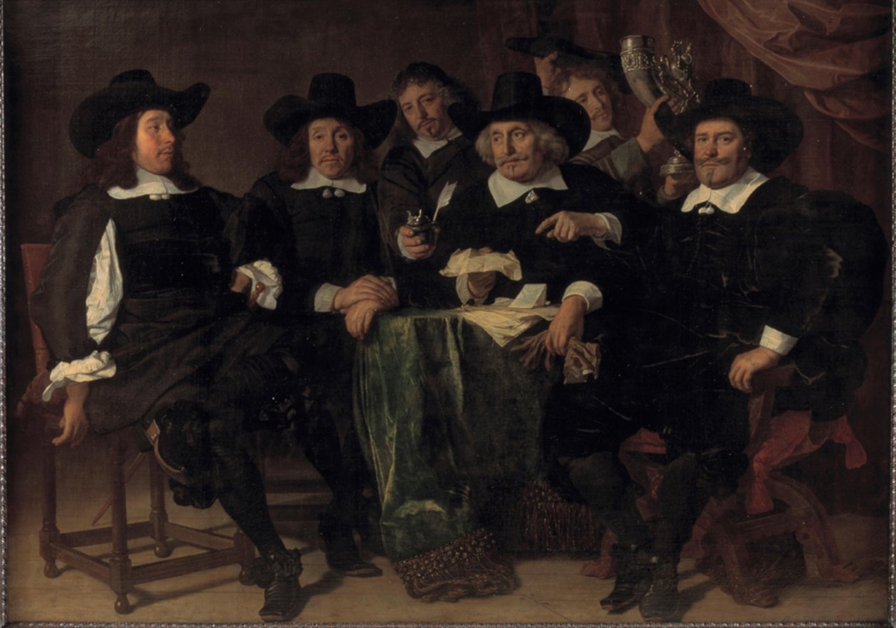 Jalkapallomaalien yläpuolella olevat palkit tekijältä Bartholomeus van der Helst