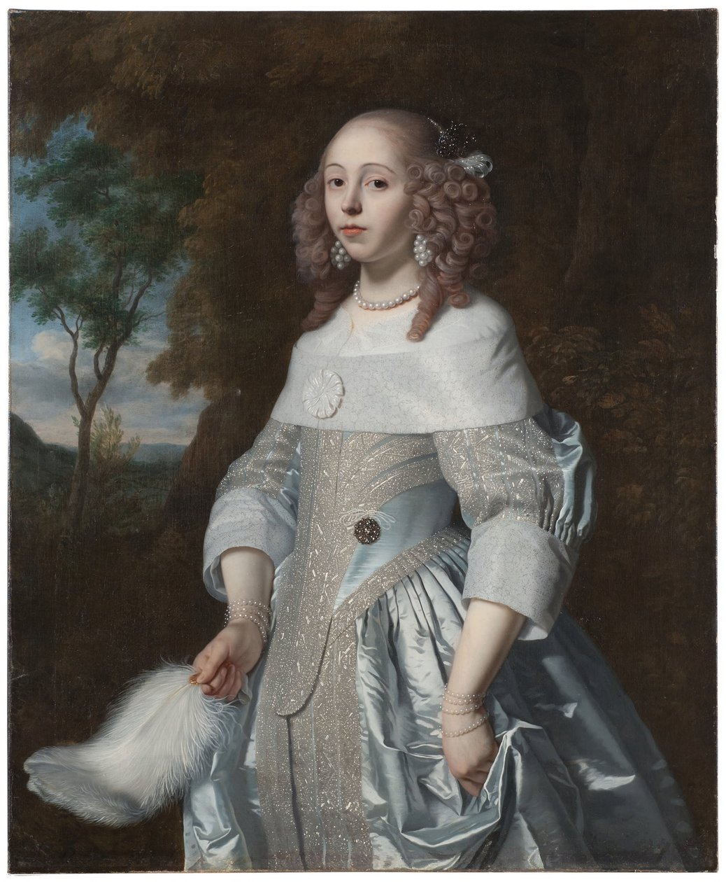 Jeanne Parmentier, 1634-1710, avioituneena De Geer tekijältä Bartholomeus van der Helst