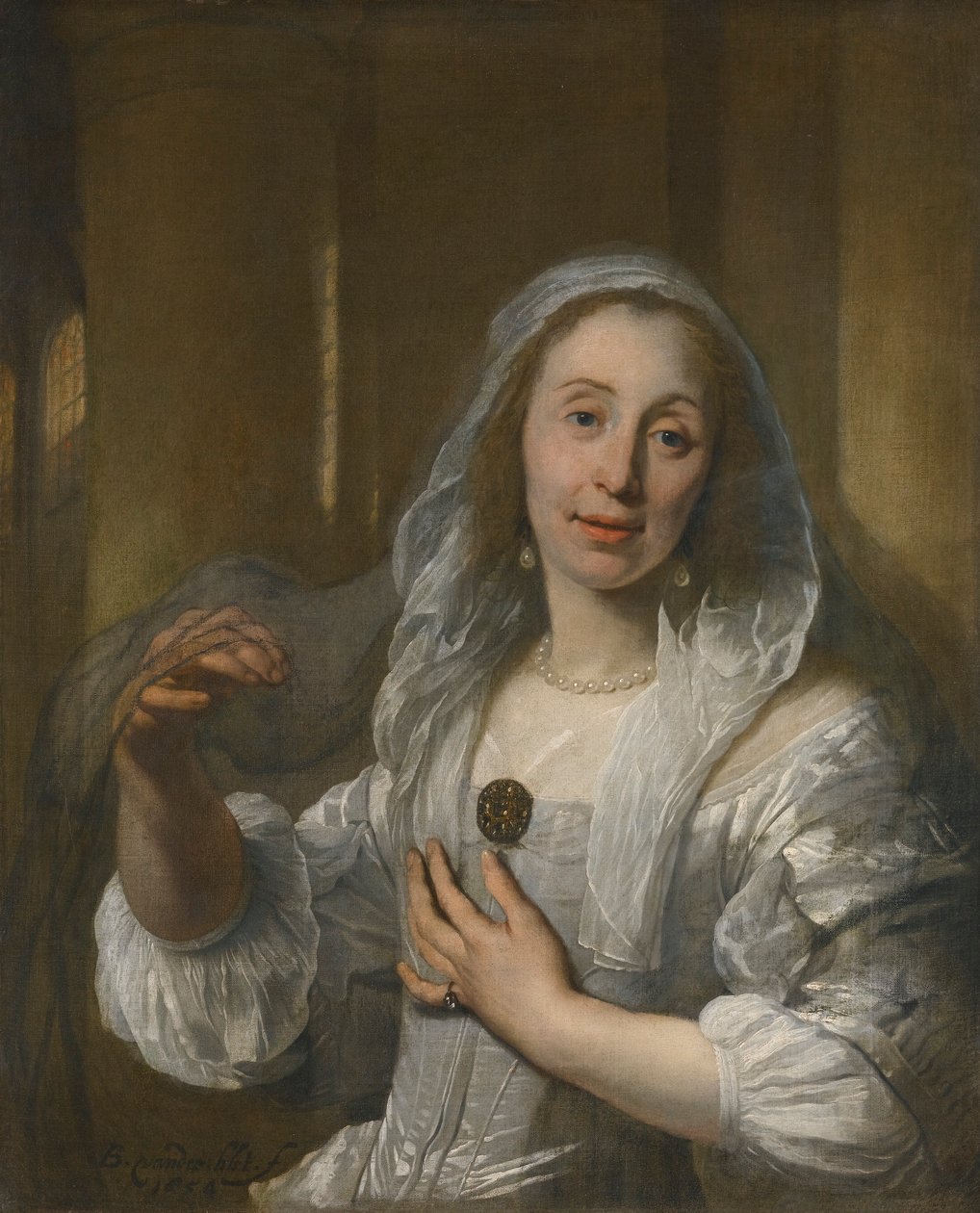 Valkoihoisen naisen muotokuva tekijältä Bartholomeus van der Helst