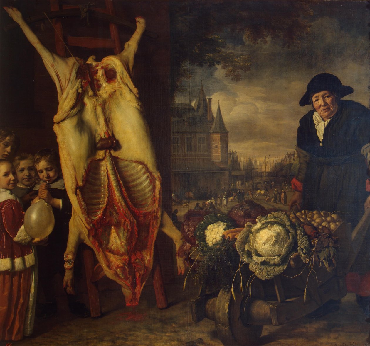 Nieuwmarkt Amsterdamissa tekijältä Bartholomeus van der Helst