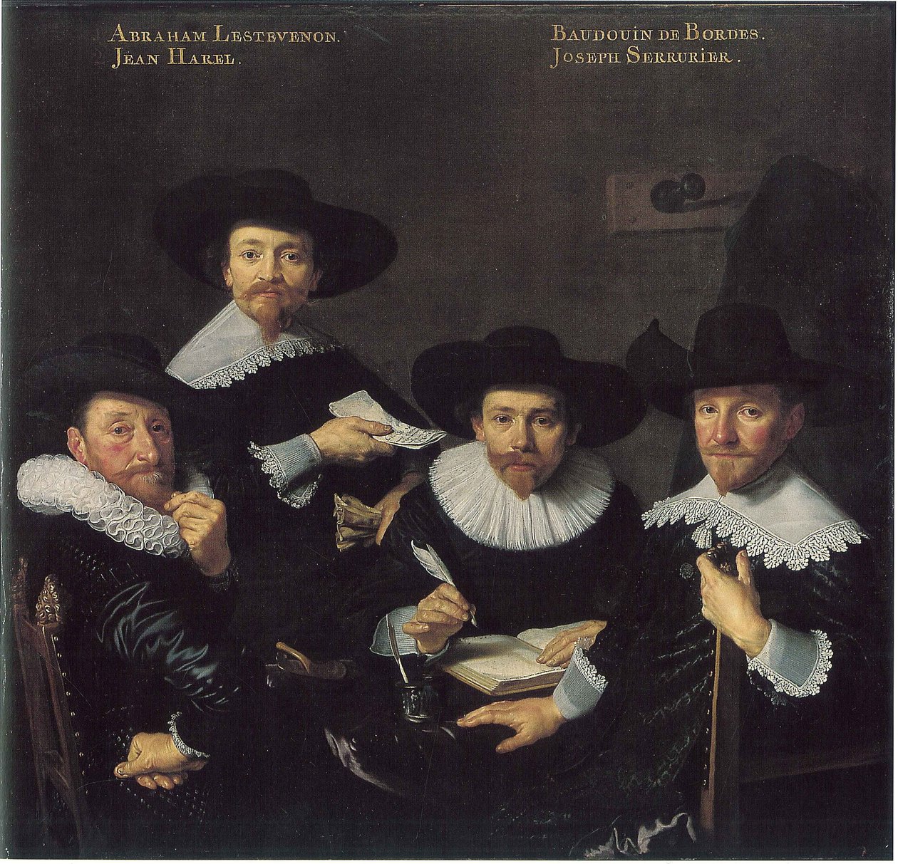 Vallonian orpokodin johtajat tekijältä Bartholomeus van der Helst