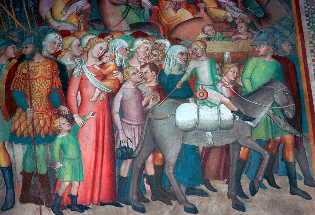 Fresko San Gimignanossa, 1300-luku tekijältä Bartolo di Fredi