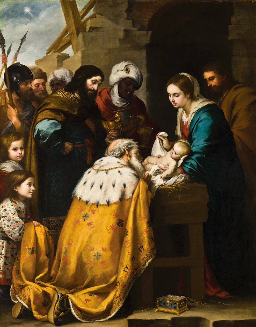 Maagien palvonta tekijältä Bartolomé Esteban Murillo
