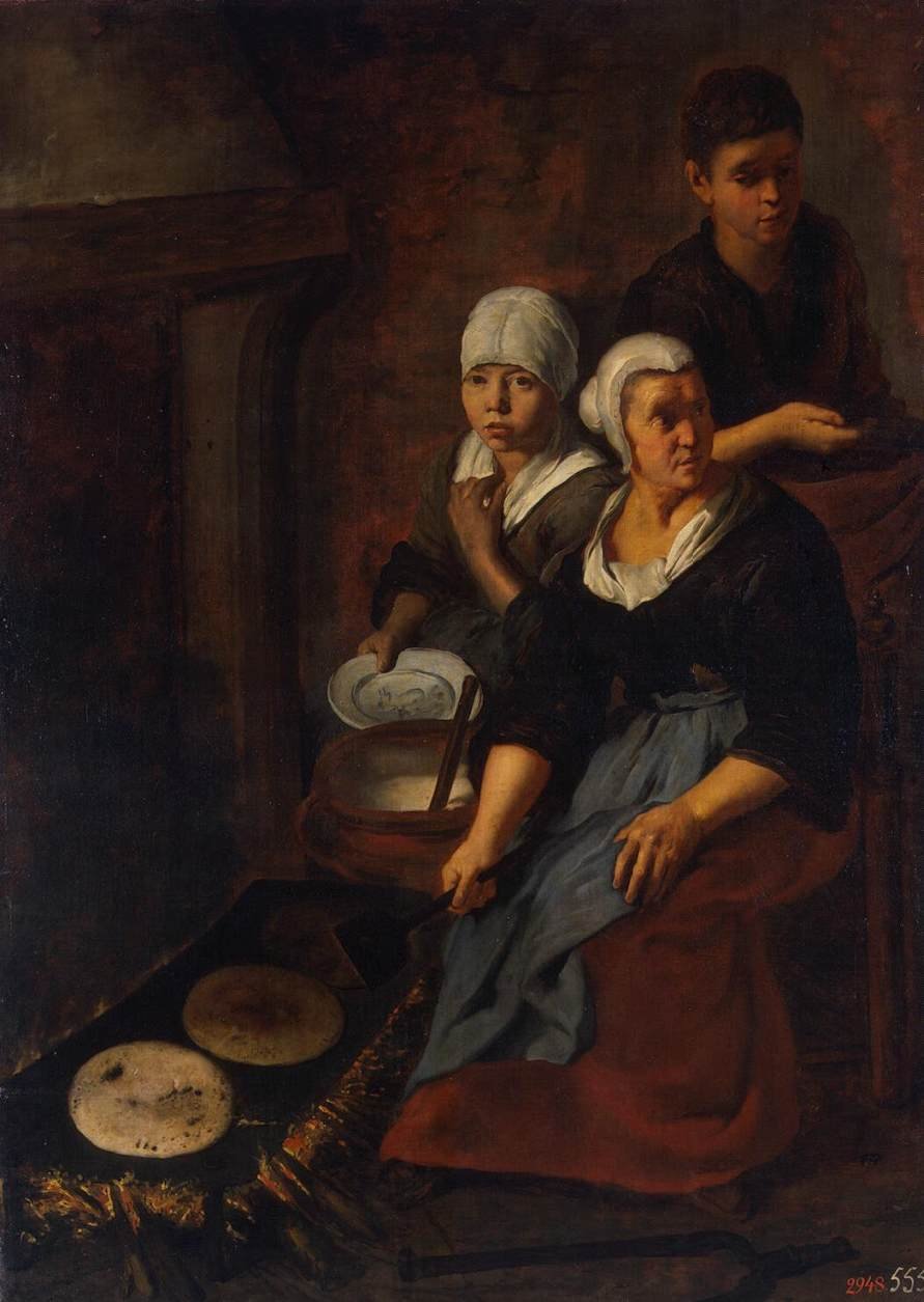 Leivonnaisten leivonta tekijältä Bartolomé Esteban Murillo