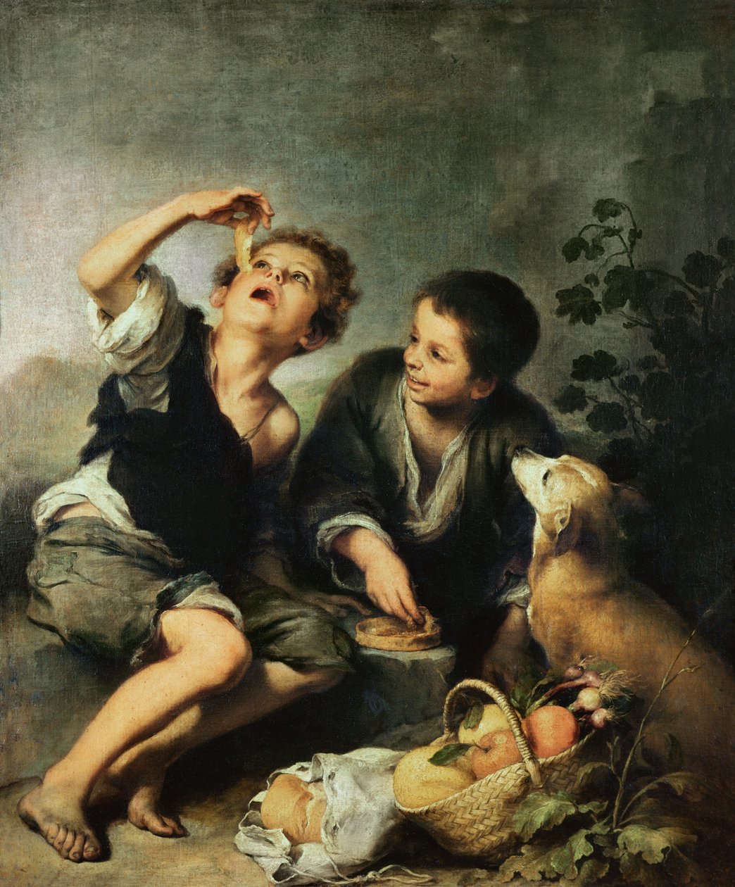 Lapset syömässä piirakkaa, 1670-75 tekijältä Bartolomé Esteban Murillo