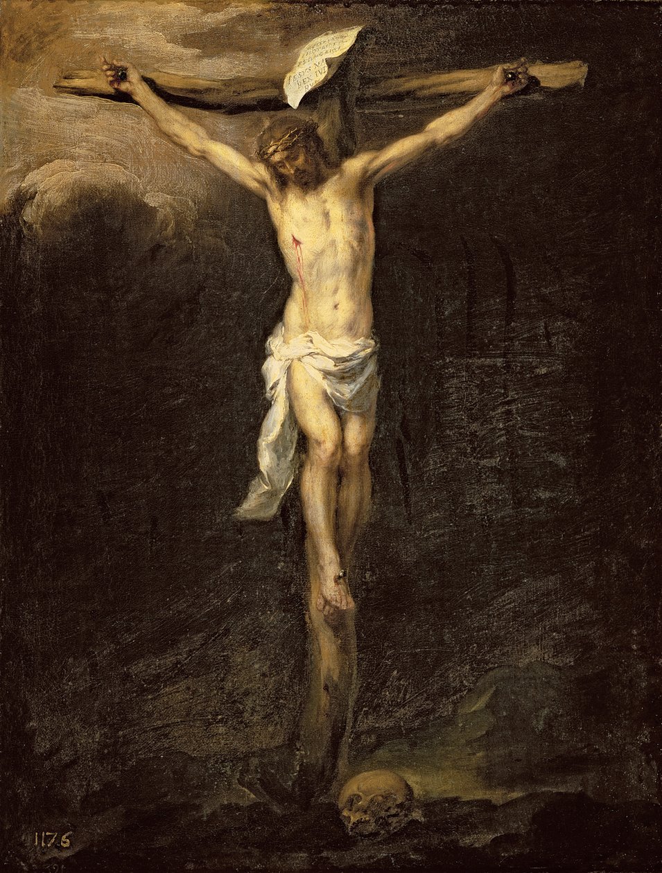 Kristus ristillä, 1672 tekijältä Bartolomé Esteban Murillo