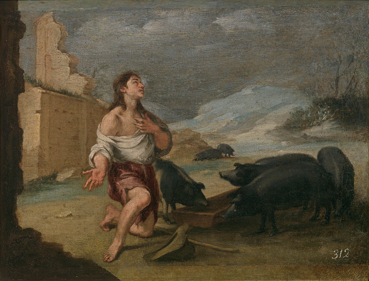El hijo pródigo hylätty tekijältä Bartolomé Esteban Murillo