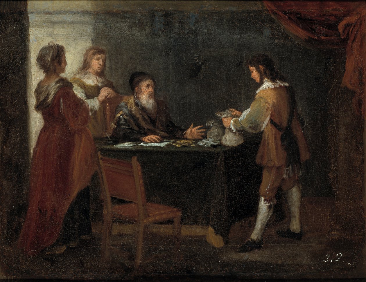El hijo pródigo recoge su herencia tekijältä Bartolomé Esteban Murillo