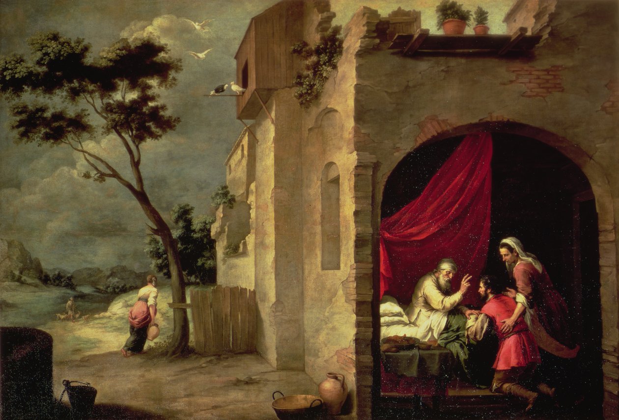 Iisak siunaa Jaakobia tekijältä Bartolomé Esteban Murillo