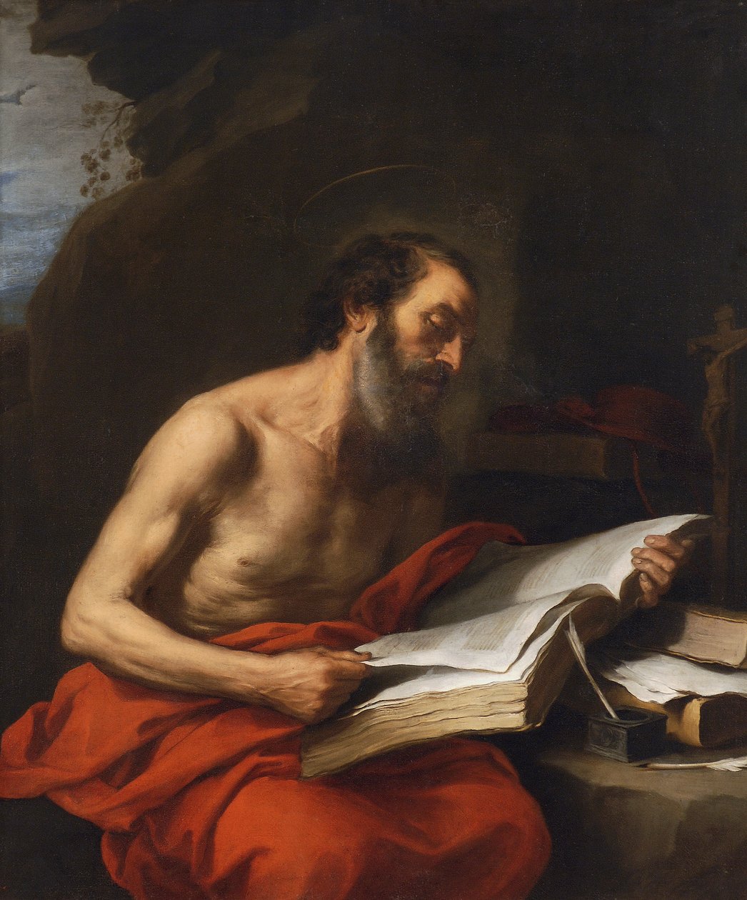 Pyhän Hieronymuksen lukeminen tekijältä Bartolomé Esteban Murillo