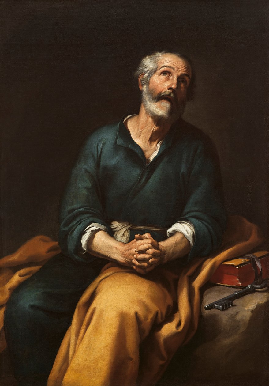 San Pedro en lágrimas tekijältä Bartolomé Esteban Murillo