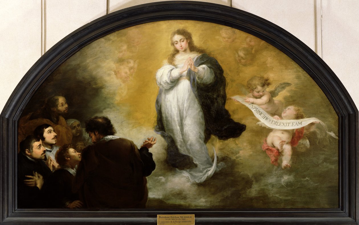 Neitsyen ilmestys, 1665 tekijältä Bartolomé Esteban Murillo