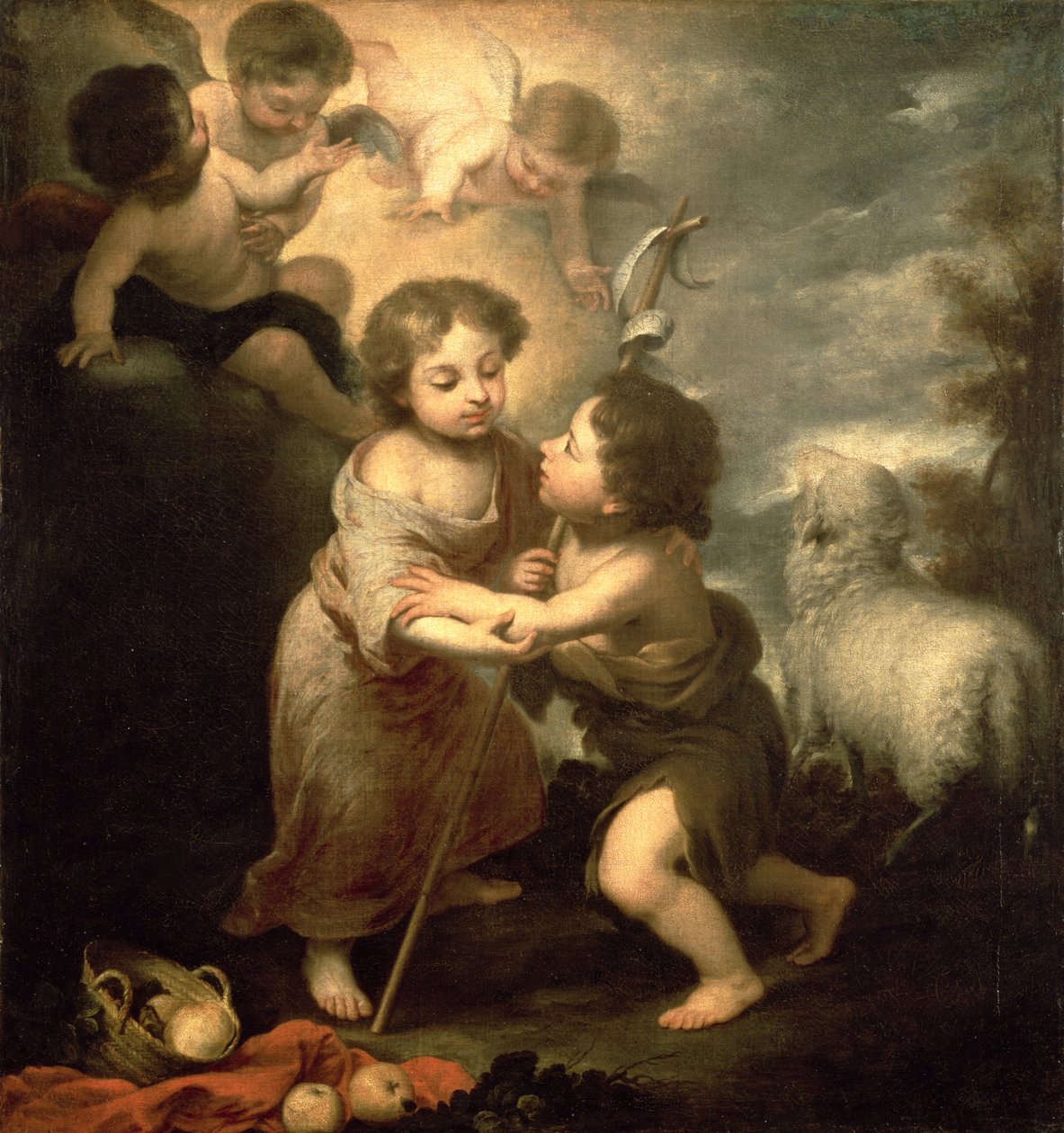 Lapset Kristus ja Johannes Kastaja tekijältä Bartolomé Esteban Murillo
