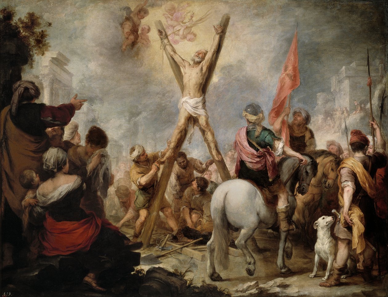 Pyhän apostoli Andreaksen marttyyrikuolema tekijältä Bartolomé Esteban Murillo