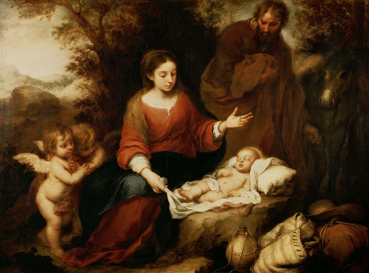 Loput lennossa Egyptiin tekijältä Bartolomé Esteban Murillo