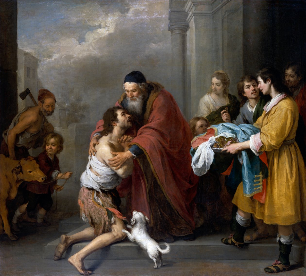 Tuhlaajapojan paluu tekijältä Bartolomé Esteban Murillo