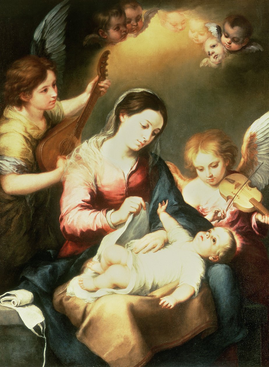 Neitsyt kapalovaatteet tekijältä Bartolomé Esteban Murillo