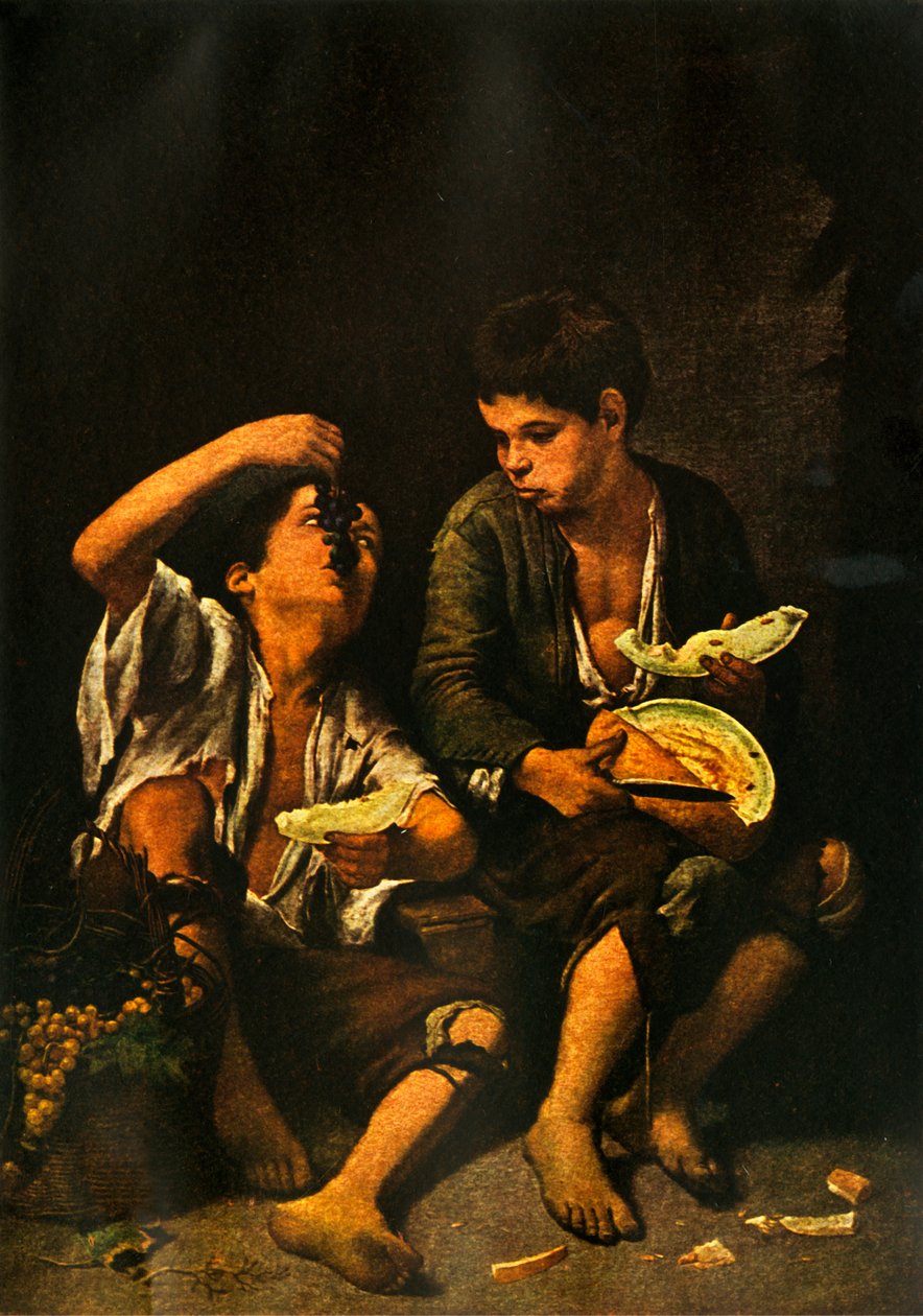 Pojat syövät hedelmiä, 1645, 1938 tekijältä Bartolomé Esteban Murillo