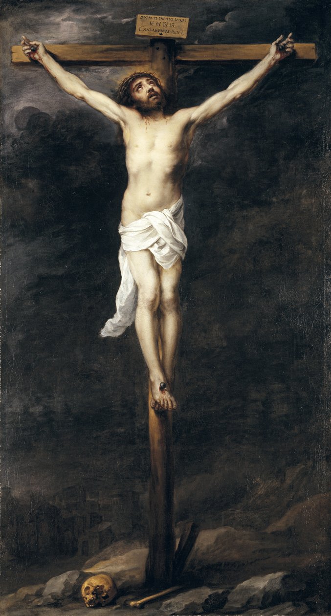 Kristus ristillä, 1660-70 tekijältä Bartolomé Esteban Murillo