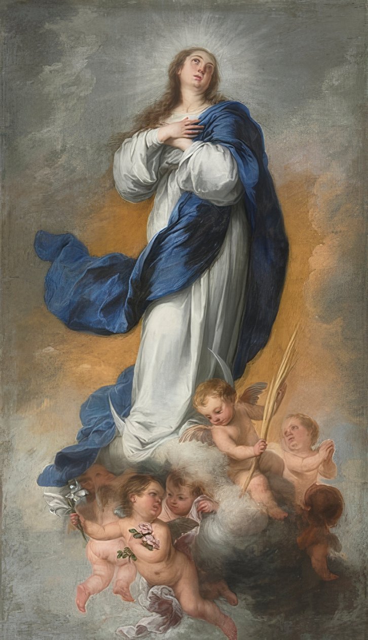 Immaculate Concept. Noin 1680 tekijältä Bartolomé Esteban Murillo
