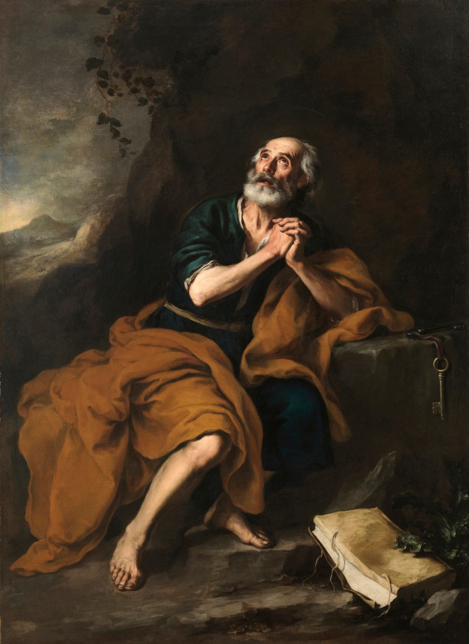 Apostoli Pietari, 1665-1670. tekijältä Bartolomé Esteban Murillo