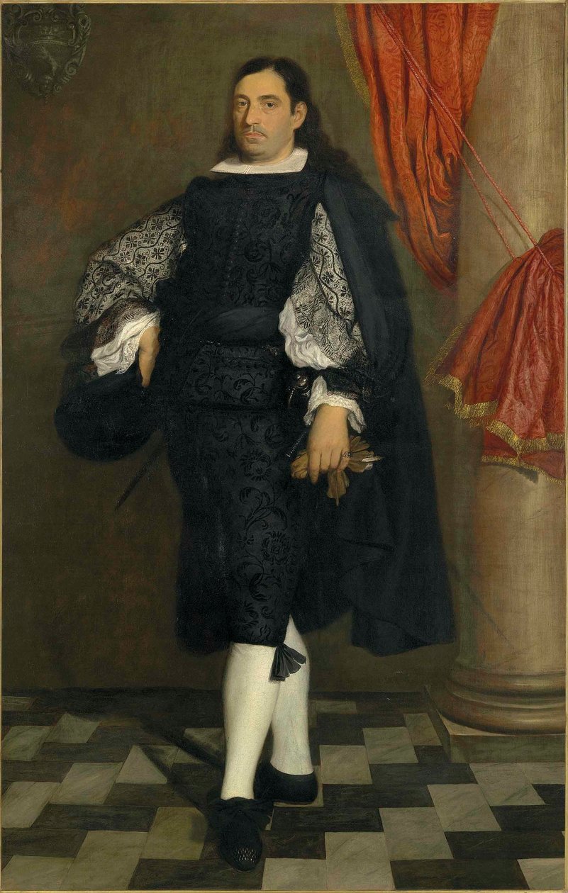 Muotokuva 34-vuotiaasta herrasmiehestä, oletettavasti Ostiglianin perheen jäsenestä. tekijältä Bartolomé Esteban Murillo