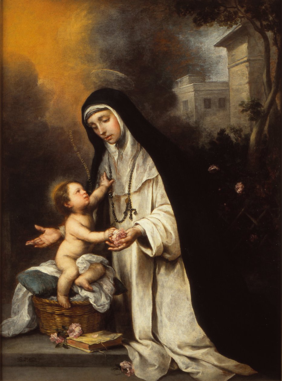 Liman pyhä ruusu, 1670 tekijältä Bartolomé Esteban Murillo
