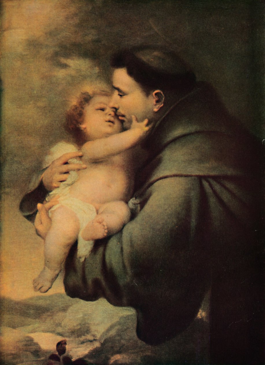 Pyhä Antonius Padovalainen Kristus-lapsen kanssa, 1600-luvun puoliväli, loppu, 1914. tekijältä Bartolomé Esteban Murillo