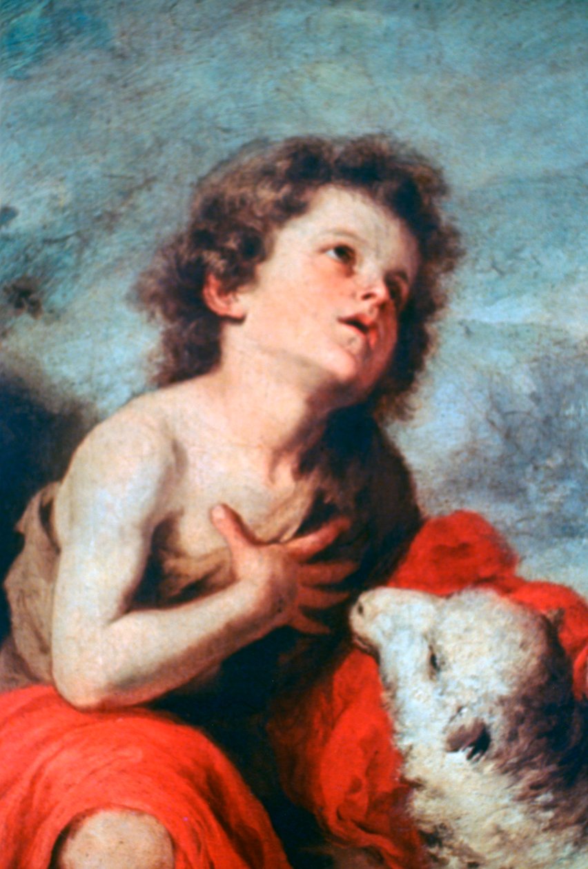 Pyhä Johannes Kastaja lapsena, n. 1665 tekijältä Bartolomé Esteban Murillo