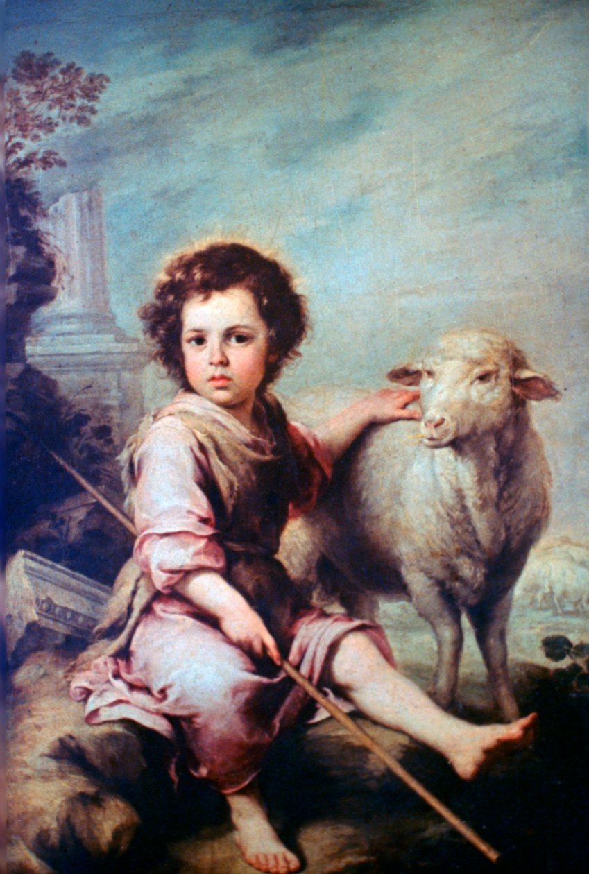 Hyvä paimen, c1650 tekijältä Bartolomé Esteban Murillo