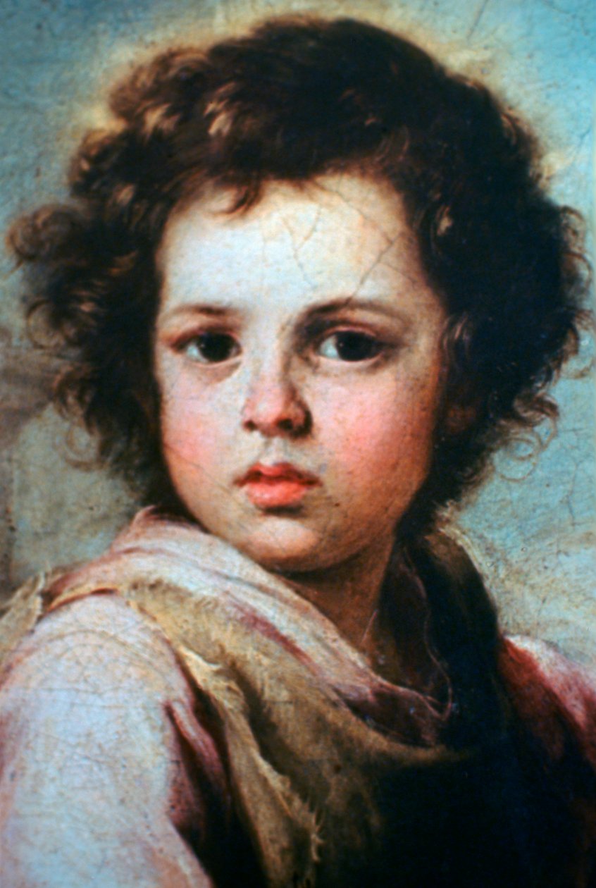 Hyvä paimen, yksityiskohta, c1650 tekijältä Bartolomé Esteban Murillo