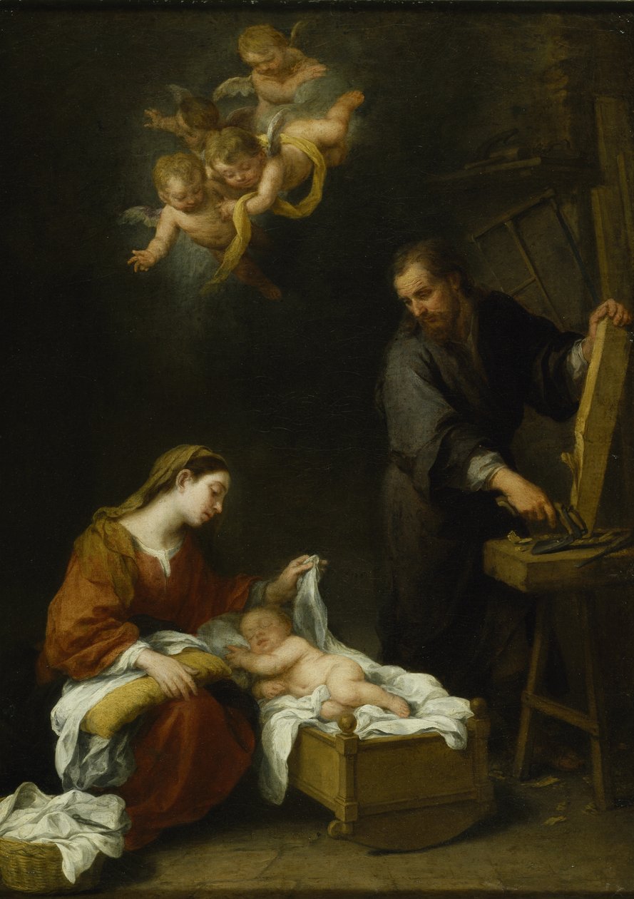 Pyhä perhe (öljy kankaalle) tekijältä Bartolomé Esteban Murillo