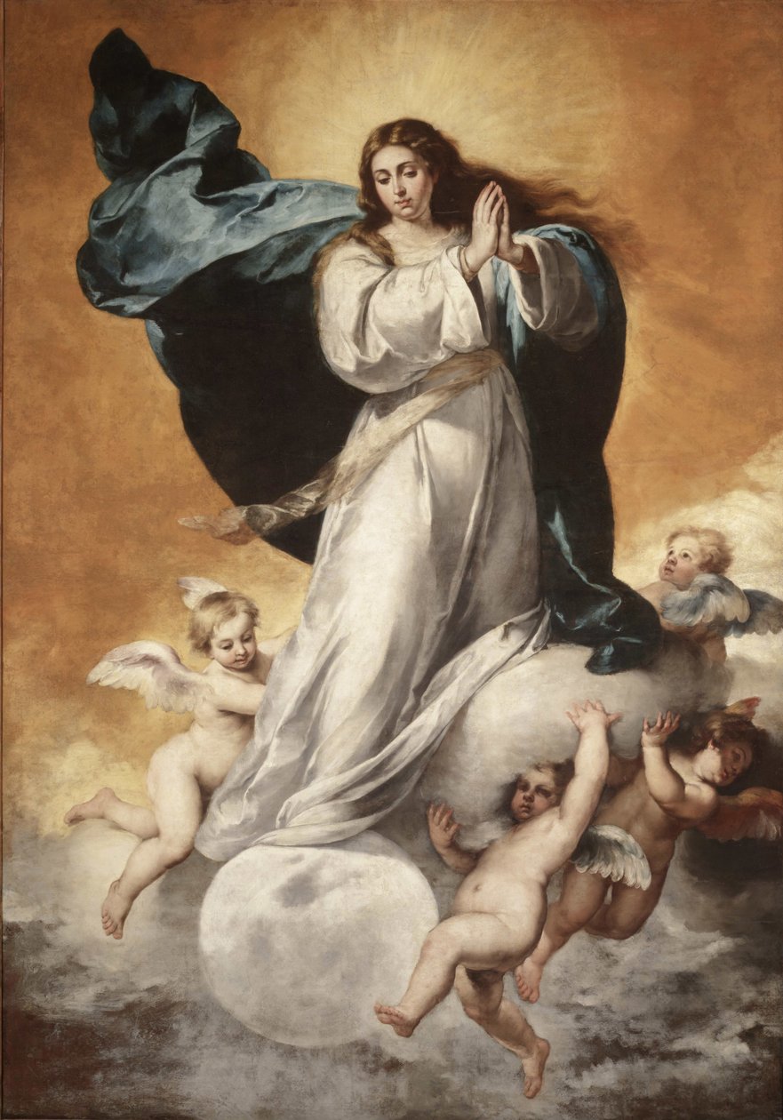Neitsyen tahraton sikiäminen, 1650. tekijältä Bartolomé Esteban Murillo