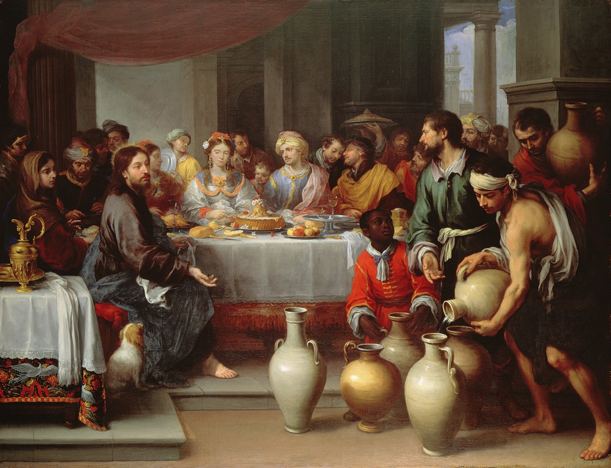 Kaanan hääjuhla, noin 1665-75. tekijältä Bartolomé Esteban Murillo