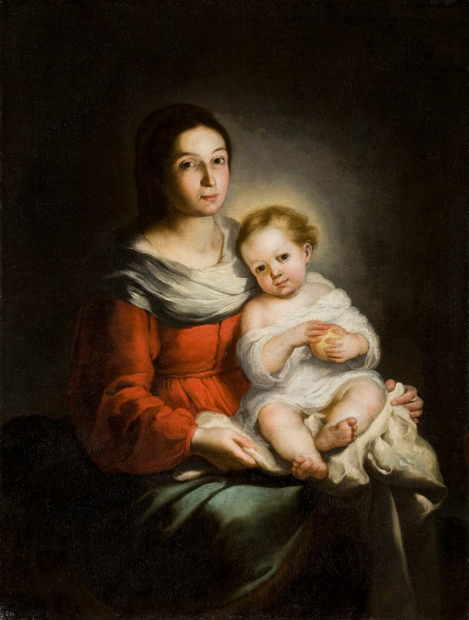 Neitsyt ja lapsi, c. 1650. tekijältä Bartolomé Esteban Murillo
