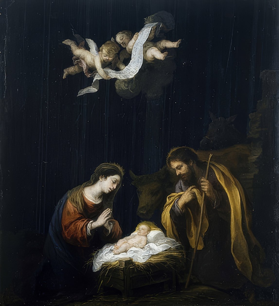 Joulu. Noin 1668 tekijältä Bartolomé Esteban Murillo