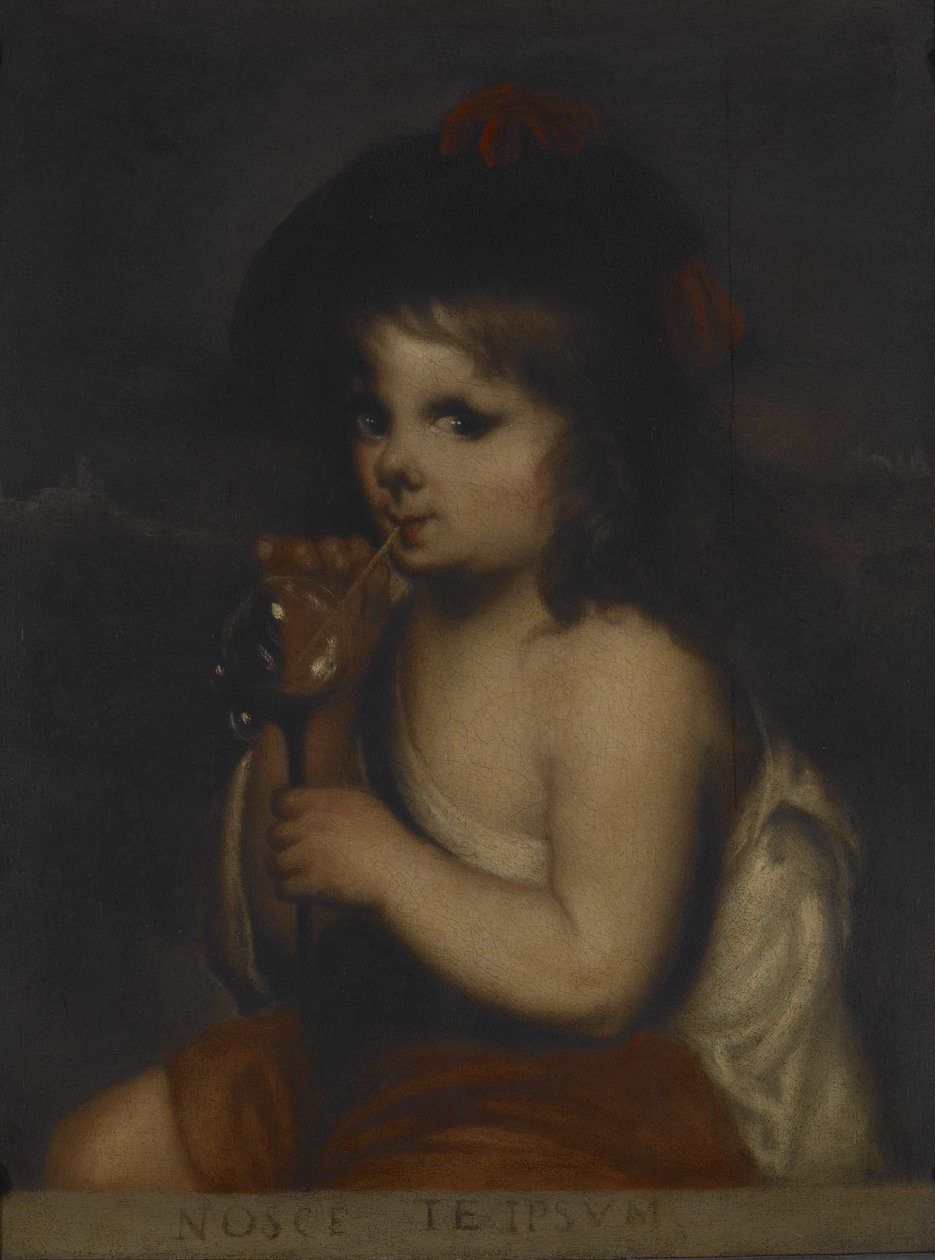 Boy Blowing Bubbles (öljy kankaalle) tekijältä Bartolomé Esteban Murillo