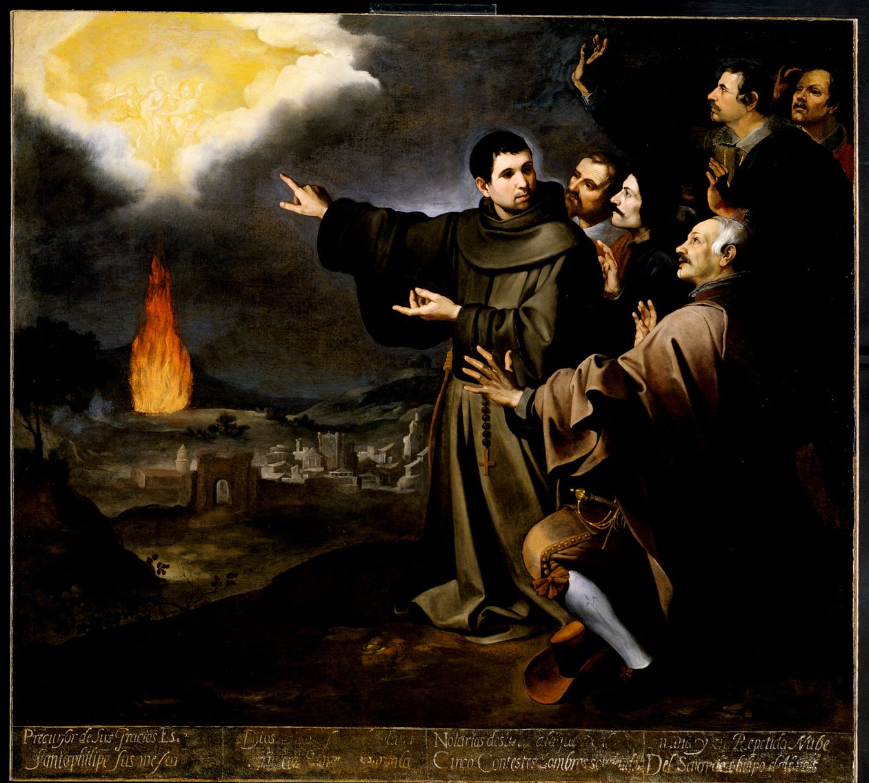 Alcalán veli Juliánin näky Espanjan kuninkaan Filip II:n sielun taivaaseenastumisesta tekijältä Bartolomé Esteban Murillo