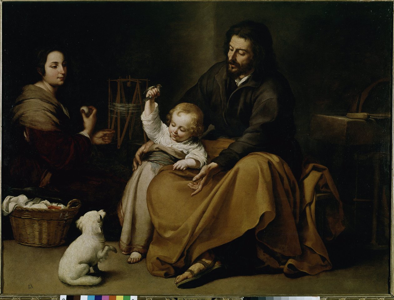 Linnun pyhä perhe. (öljy kankaalle, noin 1650) tekijältä Bartolomé Esteban Murillo