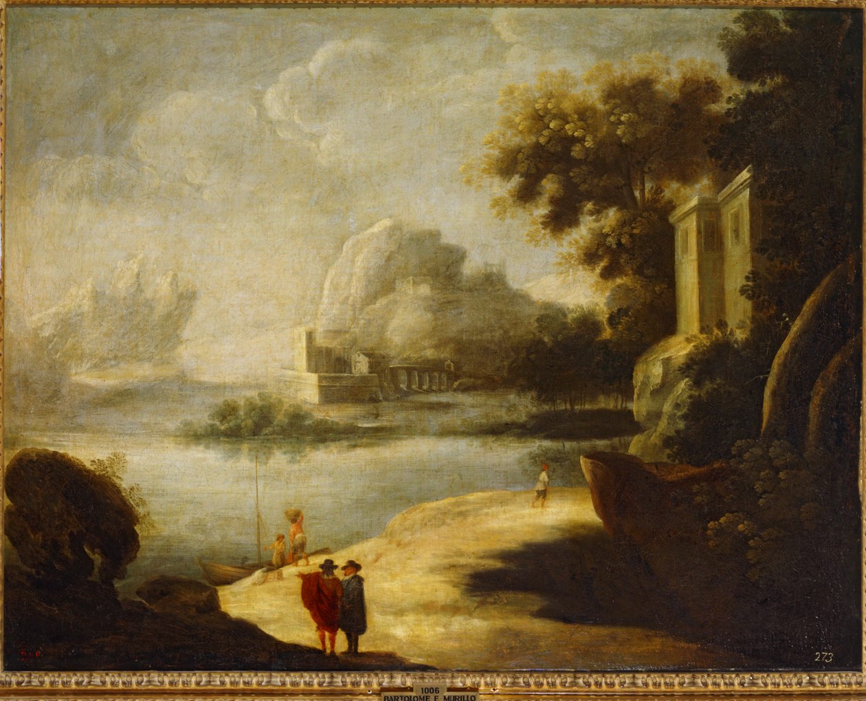 Maisema ... (öljy kankaalle) tekijältä Bartolomé Esteban Murillo