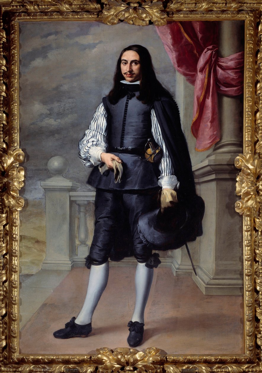 Muotokuva Fernandez de Velascon, Sevillan herrasmiehen jalassa Bartolome Murillon (1618-1682) maalaus 1659 su. 2,08x1,38 m tekijältä Bartolomé Esteban Murillo