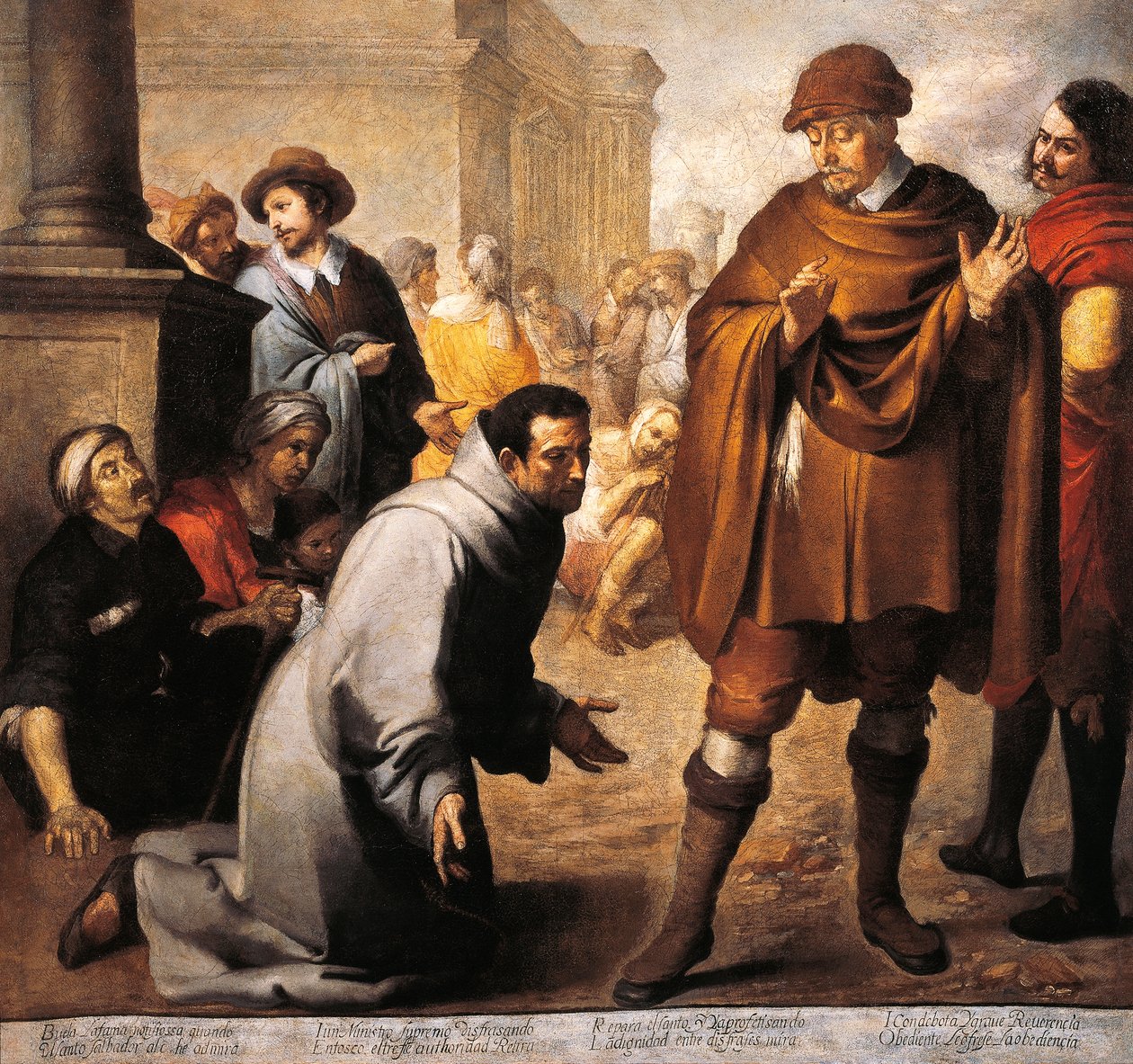 Pyhä Salvador Hortasta ja Aragonian inkvisiittori, kirjoittanut Bartolome Esteban Murillo (1618-1682) tekijältä Bartolomé Esteban Murillo
