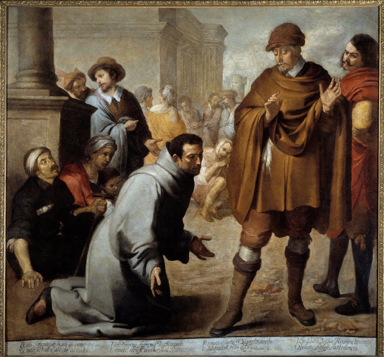 San Salvador de Horta (1520-1567) ja Aragonian inkvisiittori kyseenalaistamassa ihmeitä Bartolome Murillon (1618-1682) maalaus 1645 su. 1,78 x 1,9 m Bayonne, Musee Bonnat tekijältä Bartolomé Esteban Murillo