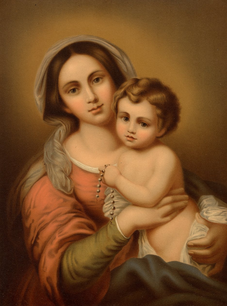 Madonna lapsen kanssa tekijältä Bartolome Esteban after Murillo