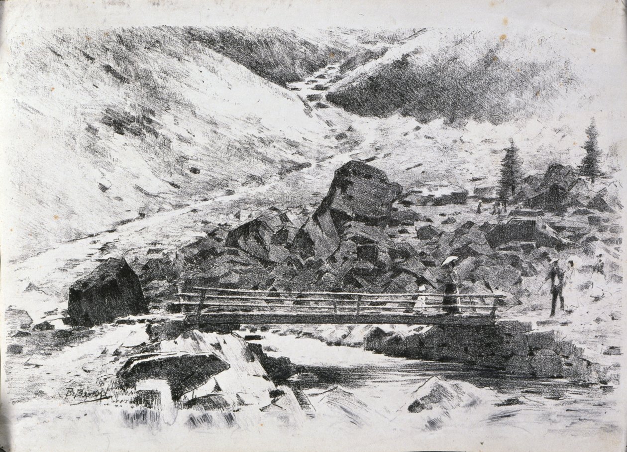 Ponte su torrente di alta montagnan tekijältä Bartolomeo Bezzi