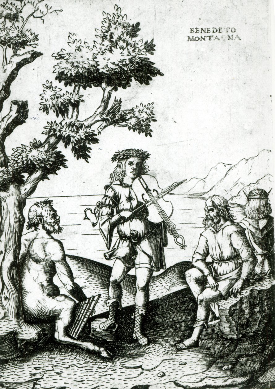 Apollo ja Pan tekijältä Bartolomeo Montagna