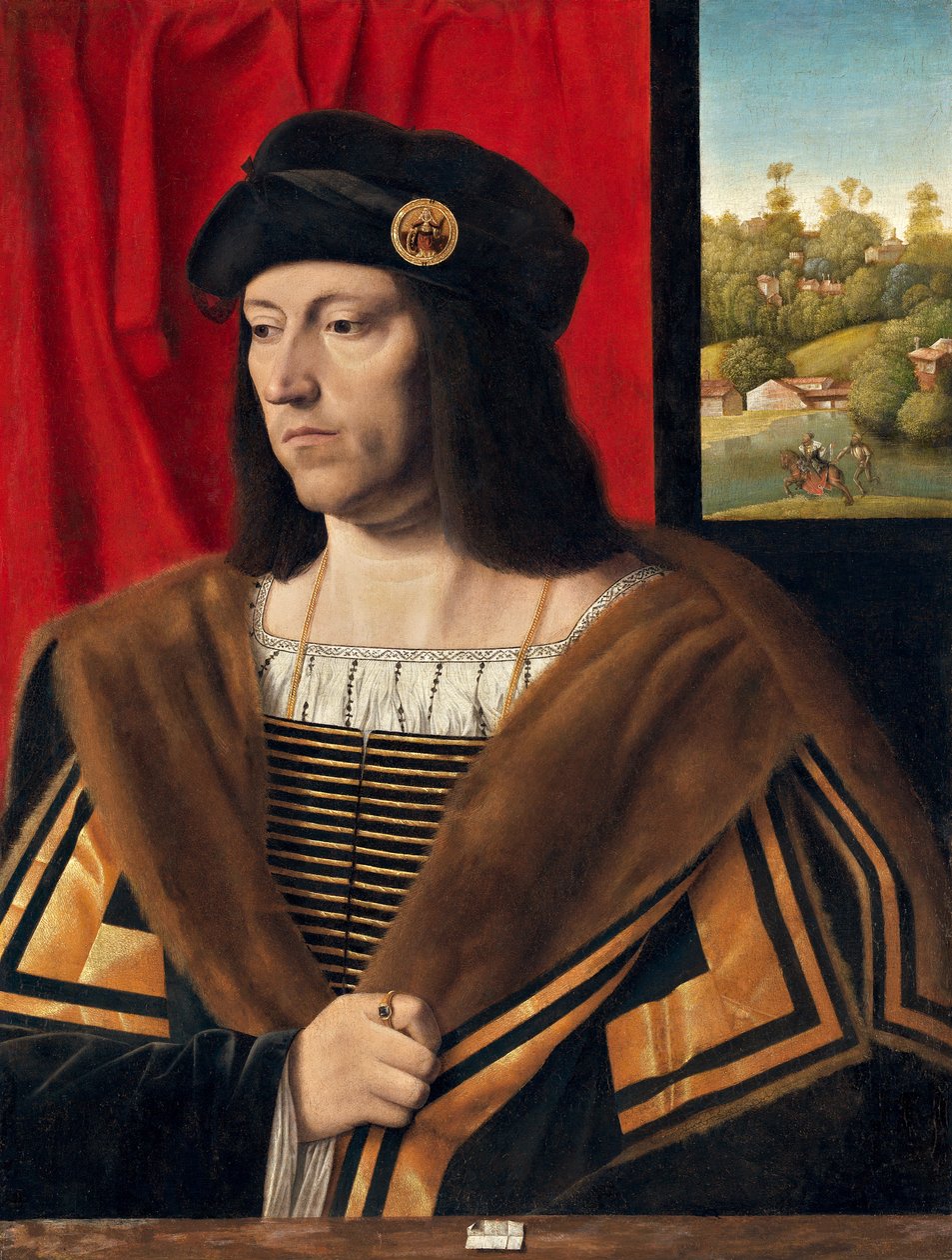 Gentlemanin muotokuva, n. 1520 (öljy paneelissa siirretty kankaalle) tekijältä Bartolomeo Veneto
