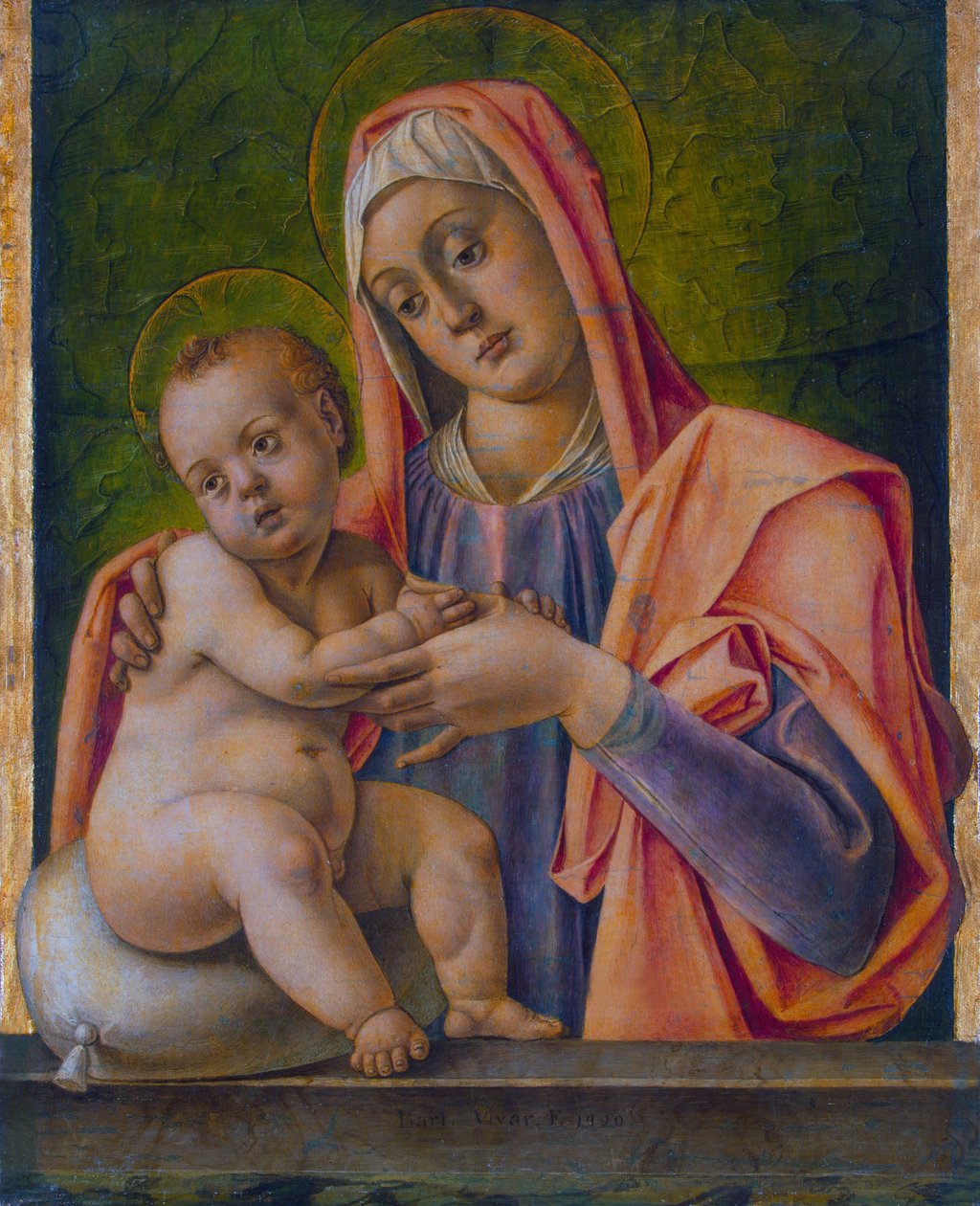 Madonna ja lapsi Eremitaasi tekijältä Bartolomeo Vivarini