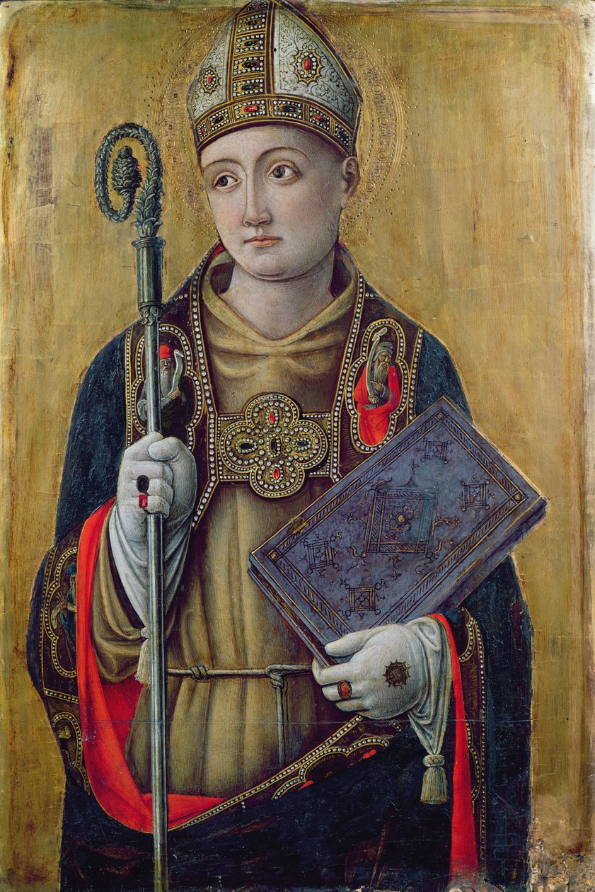 St. Louis (1274-1297) Toulouse (tempera paneelissa) tekijältä Bartolomeo Vivarini