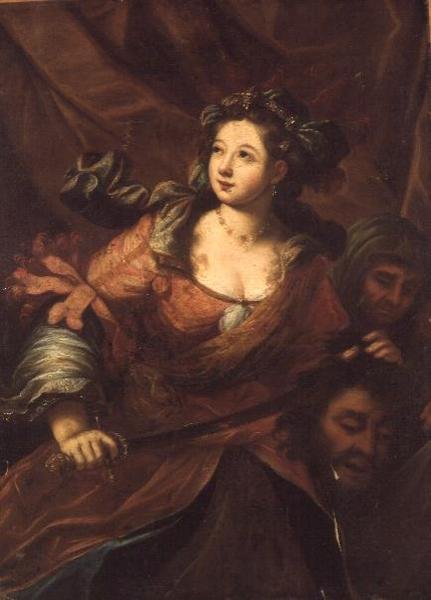 Judith poistumassa Holofernes-telttasta tekijältä Bartolomeo (attr. to) Biscaino